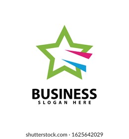 star logo template design vector icon illustration