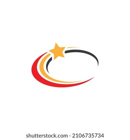 Star logo template design vector icon illustration