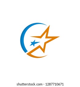 Star logo template, desiogn icon vector 