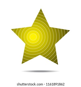 Star logo template. Flat design, vector illustration.