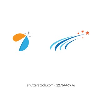 Star logo template illustration design