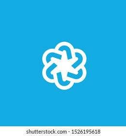 Star logo template. Modern style. 