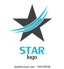 Star logo template. Star logo on a white background