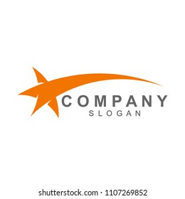 Star logo template, simple logo design