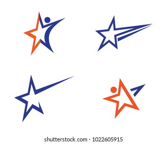 Star Logo Template vector icon illustration design