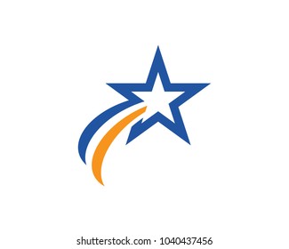 Star logo template vector icon illustration design
