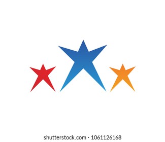 Star logo template vector icon illustration design
.