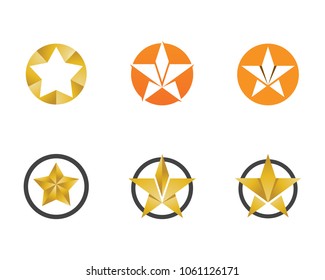 Star logo template vector icon illustration design.