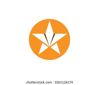 Star logo template vector icon illustration design.
