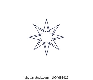 Star logo template vector icon illustration design
