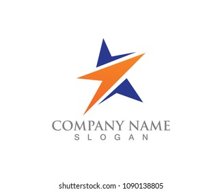 Star logo template vector icon illustration design
