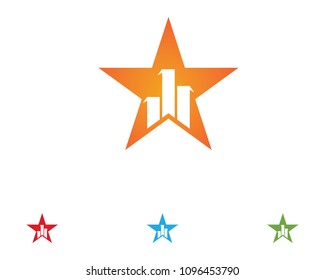 Star logo template vector icon illustration design
