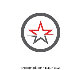 Abstract Red Star Logo Vector Illustration Stock Vector (Royalty Free ...