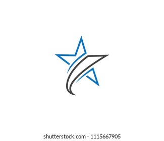Star Logo Template vector icon illustration design
