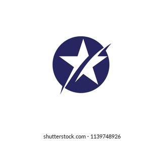 Star logo template vector icon illustration design