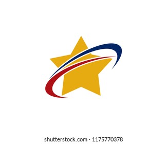 star logo template vector icon illustration design