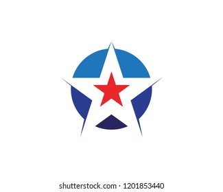 Star logo template vector icon illustration design
