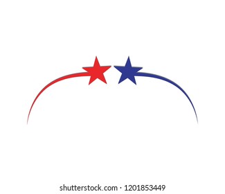 Star logo template vector icon illustration design