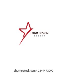 Star logo template vector icon illustration design