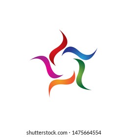 Star logo template vector icon design