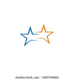 STAR LOGO TEMPLATE VECTOR ICON ILUSTRATION DESIGN