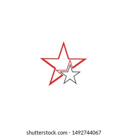 STAR LOGO TEMPLATE VECTOR ICON ILUSTRATION DESIGN