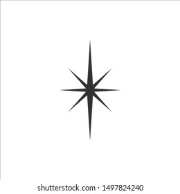 Star Logo Template Vector Icon Illustration. Star Simple Logo Design Inspiration