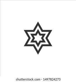 Star Logo Template Vector Icon Illustration. Star Simple Logo Design Inspiration