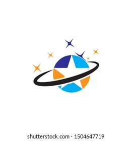 Star logo template vector icon illustration design