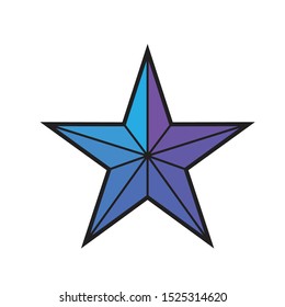 Star Logo Template vector icon illustration design crystal
