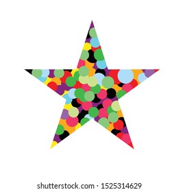 Star Logo Template vector icon illustration design colorful