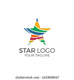 Ilustración de icono de la plantilla de logotipo estrella Ilustración de icono Ilustración de icono