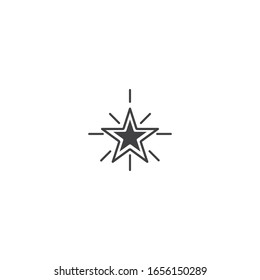 Diseño de ilustración de icono de la plantilla de logotipo estrella