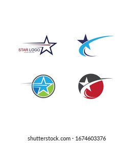 Diseño de ilustración de icono de la plantilla de logotipo estrella