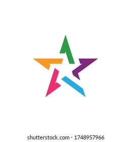 Diseño de icono de la plantilla de logotipo estrella