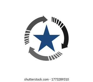 Star Logo Template vector icon illustration design