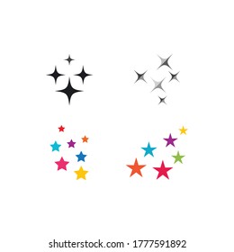 Diseño de icono de la plantilla de logotipo estrella