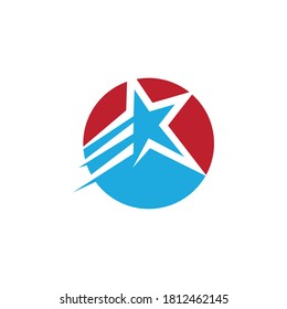Diseño de ilustración de icono de la plantilla de logotipo de estrella