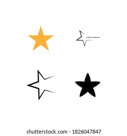 Vektorgrafik-Design der Star-Logo-Vorlage
