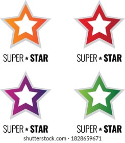 Diseño de icono de la plantilla de logotipo estrella
