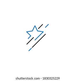 Vektorgrafik-Design der Star-Logo-Vorlage