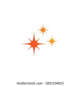 Star logo template vector icon illustration design