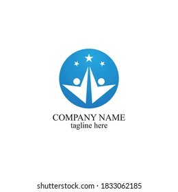 Star logo template vector icon illustration design