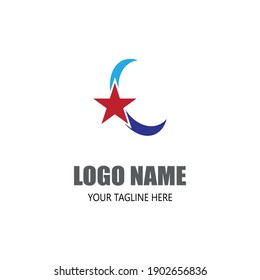 Design des Sterne-Logos, Vektorsymbol