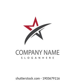 Design des Sterne-Logos, Vektorsymbol