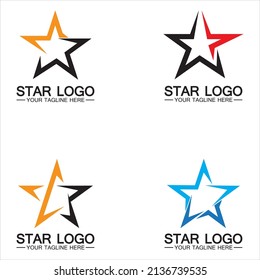 star logo template vector icon illustration design-vector