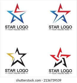 plantilla de logotipo de estrella ilustración de icono de vectores diseño vectorial