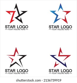 star logo template vector icon illustration design-vector