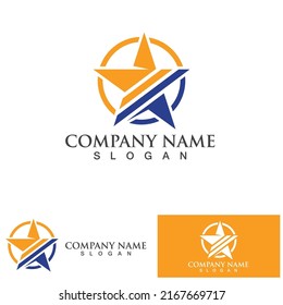 star logo template vector icon illustration design-vector