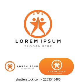 star logo template vector icon illustration design-vector